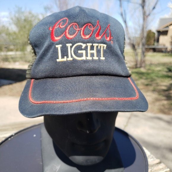 Vintage 90s Coors Light Trucker Hat Snapback‎ - Picture 1 of 9